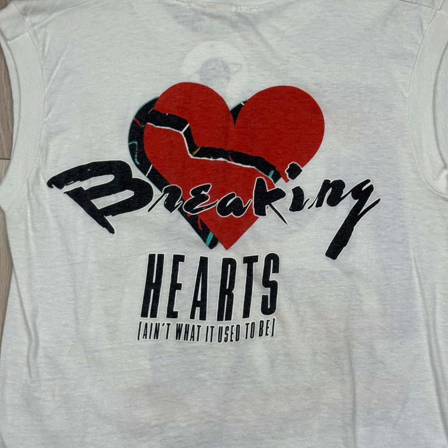 1984 - Elton John "Breaking Hearts Tour" - White - Sleeveless T-shirt - Medium - The Circle Collective