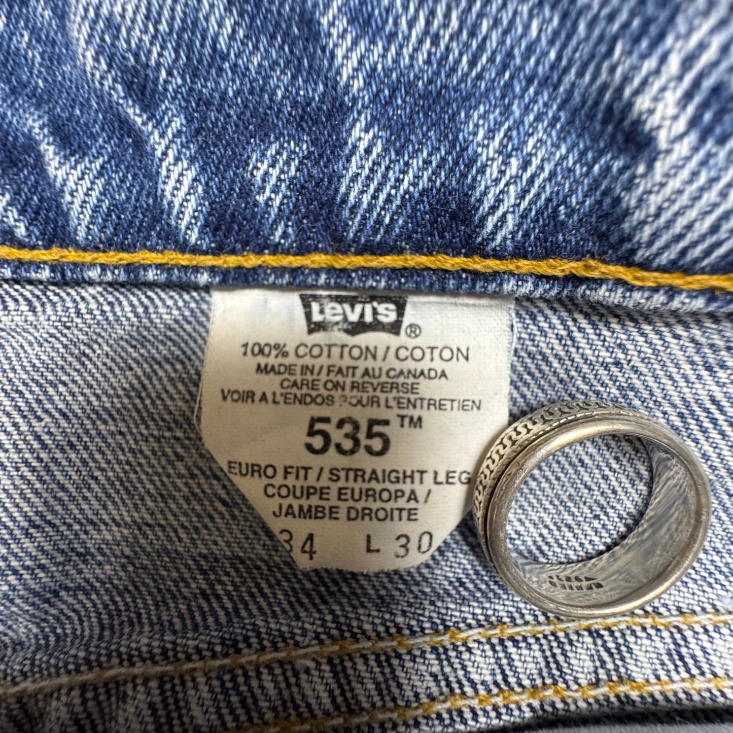 1990s - Levi's 535s - Thrashed & Paint Splattered - Jeans - 34/36 - The Circle Collective