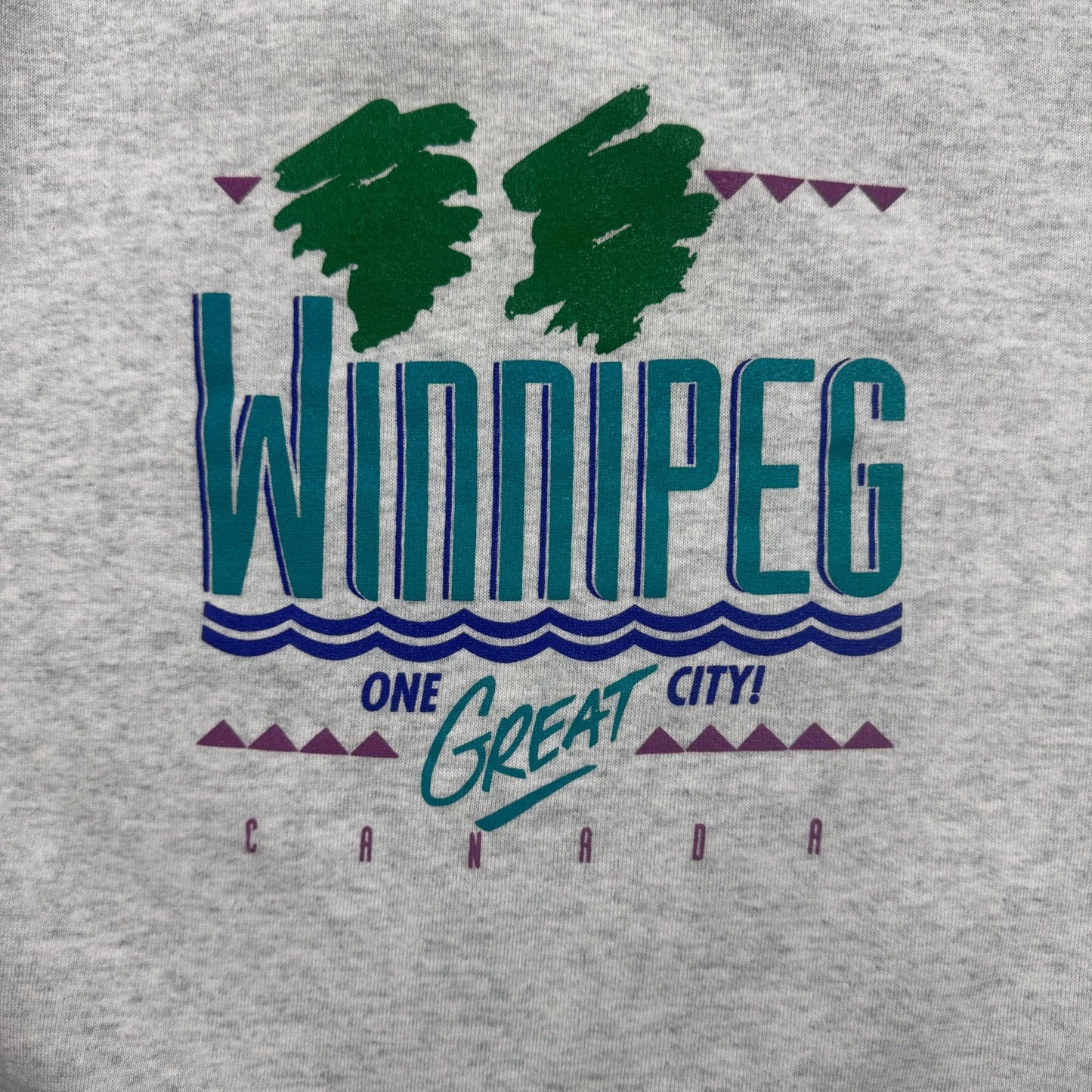 1990s - "Winnipeg One Great City - Grey - Crewneck sweatshirt - XXL - The Circle Collective