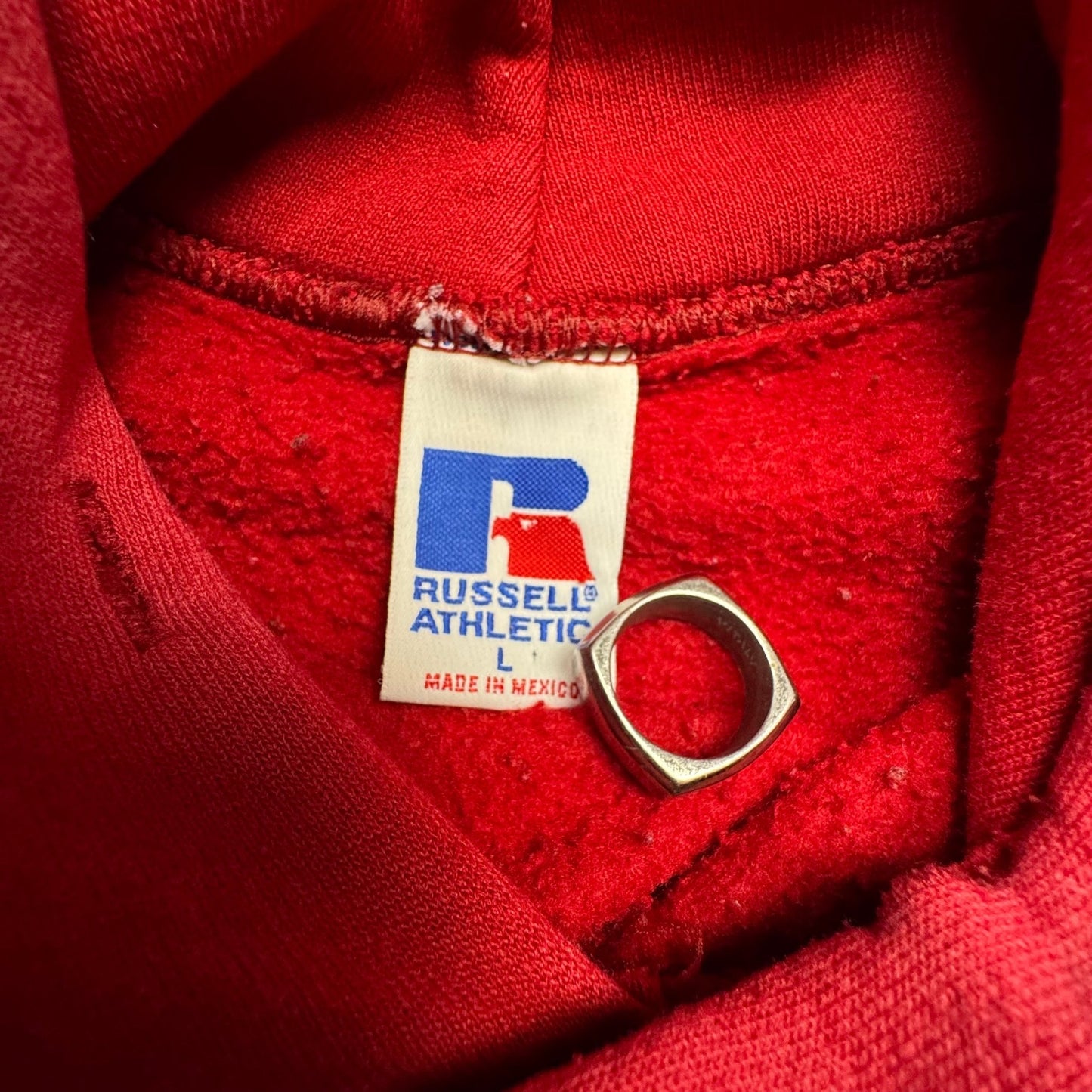 2000s - Russell - Red - Sweatshirt - Large - The Circle Collective