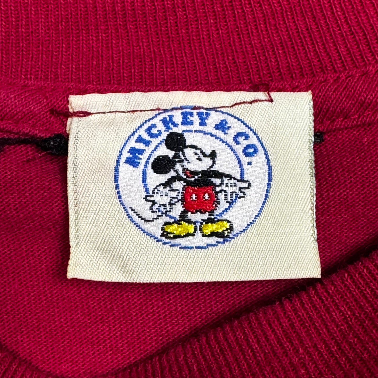 1990s - Mickey & Co. - Red - T-Shirt - Medium