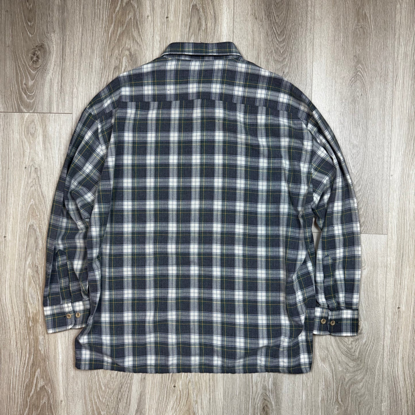 1990s - Arnold Palmer - Green Plaid - Shirt - XL