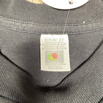1980s - Fruit of the Loom - Faded Black - T-Shirt - Medium - The Circle Collective