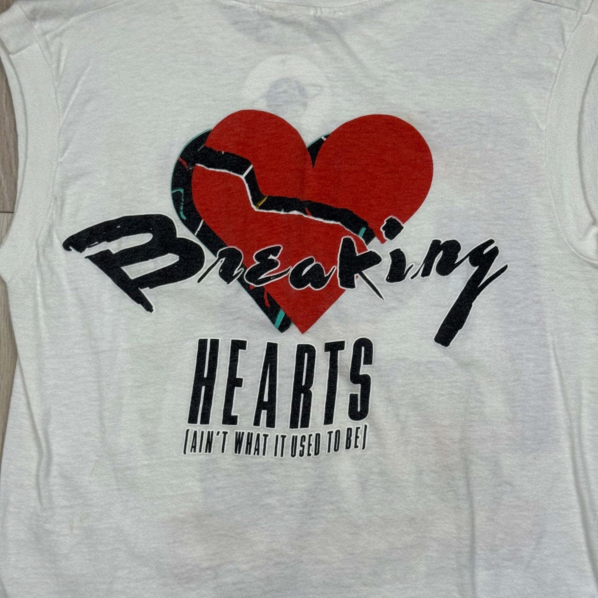 1984 - Elton John "Breaking Hearts Tour" - White - Sleeveless T-shirt - Medium - The Circle Collective