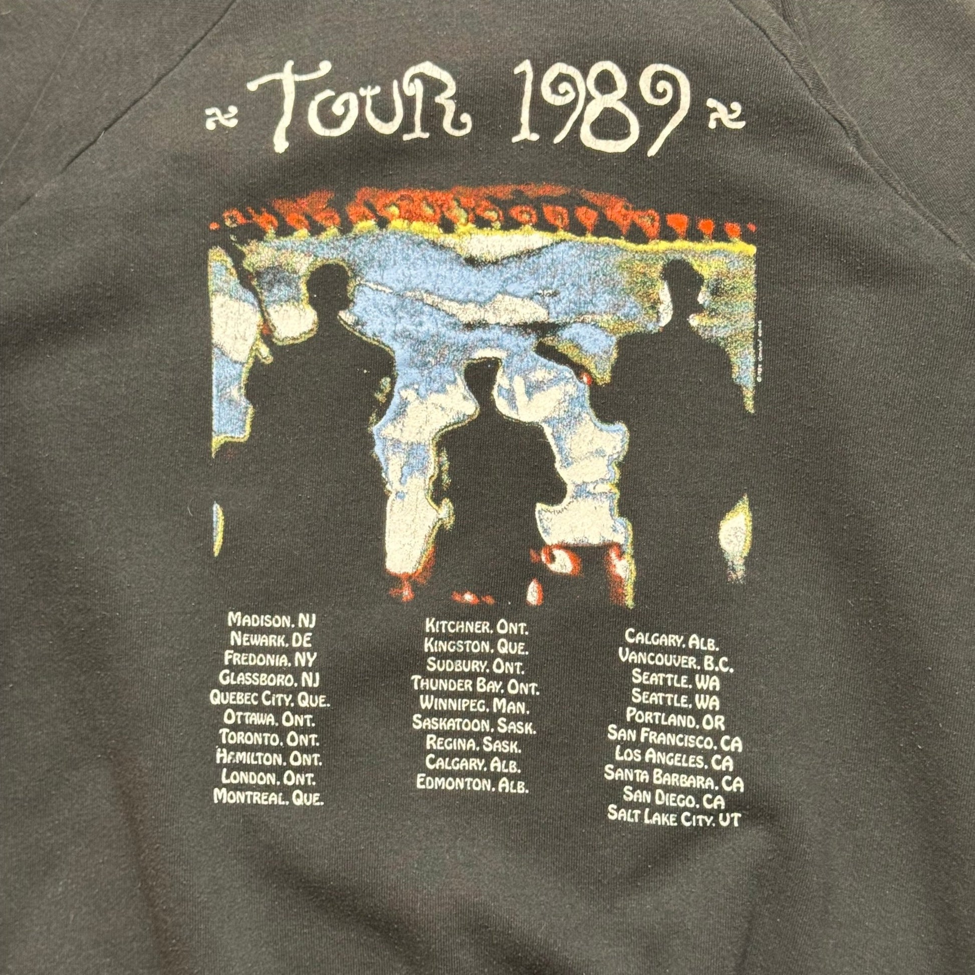 1989 - Crowded House - Black - Crewneck sweatshirt - XL - The Circle Collective