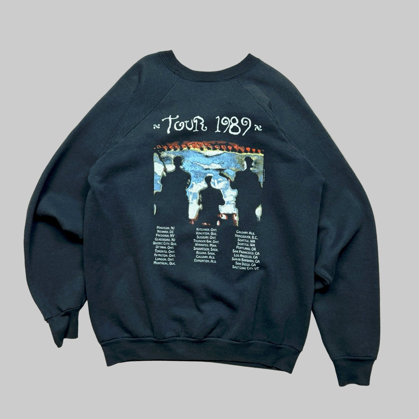 1989 - Crowded House - Black - Crewneck sweatshirt - XL - The Circle Collective