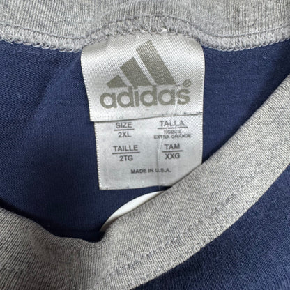 1990s - Adidas - Navy Blue - Ringer T-shirt - XXL - The Circle Collective