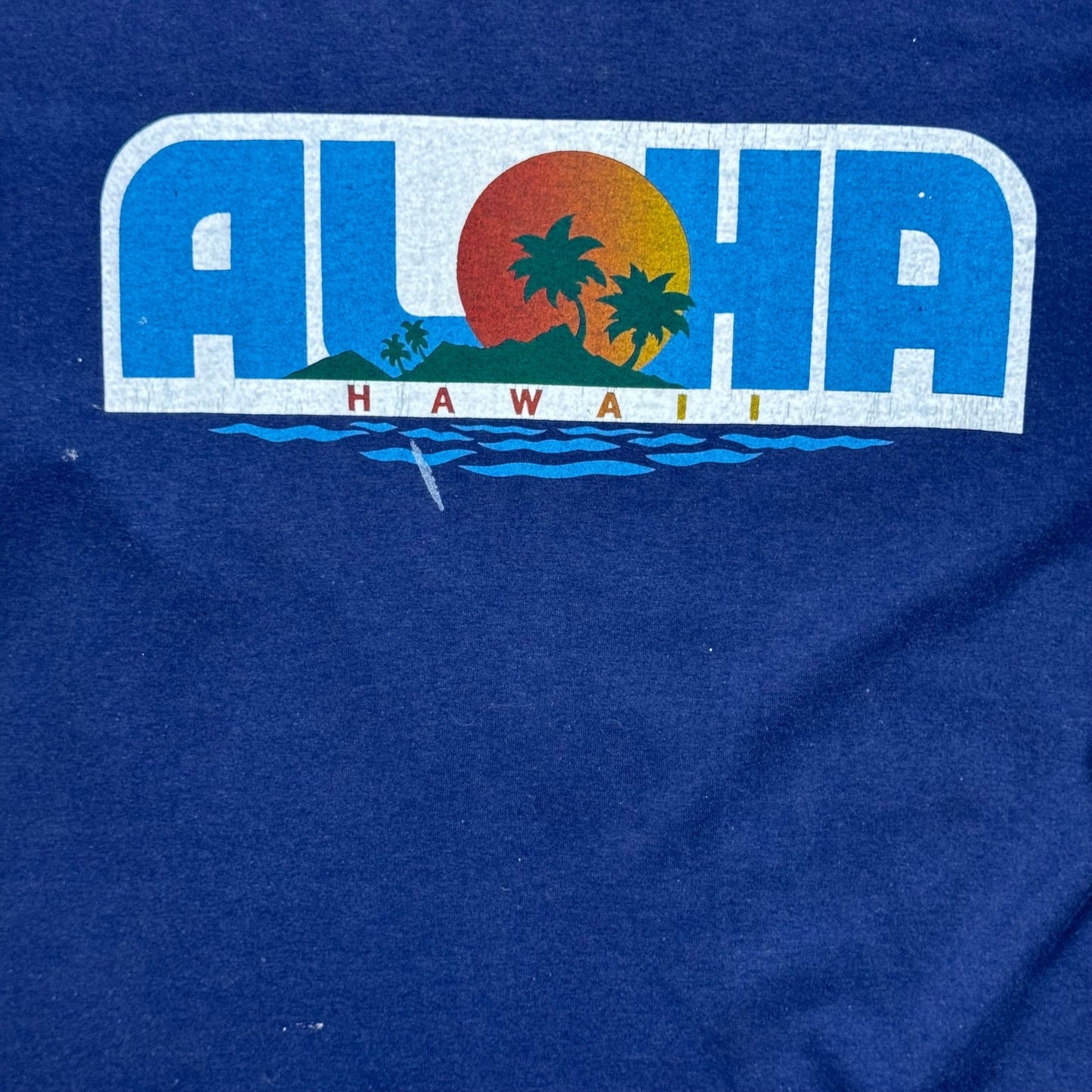 1990s - Aloha Hawaii - Blue - T-shirt - L - The Circle Collective