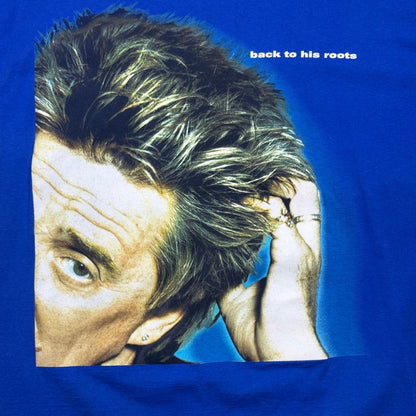 1990s - "back to his roots" Rod Stewart - Blue - T-shirt - XL - The Circle Collective
