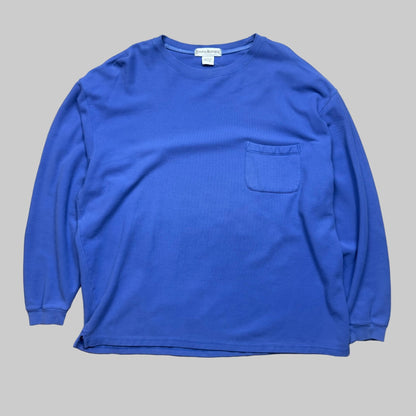 1990s - Banana Republic - Blue - Lightweight Crewneck - Large - The Circle Collective