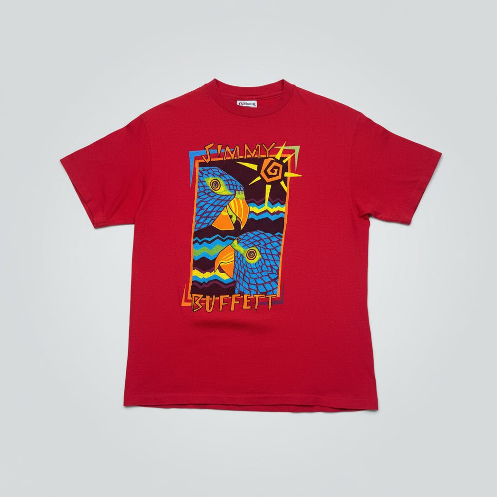 1990s - Jimmy Buffet - Red - T-shirt - Large - The Circle Collective