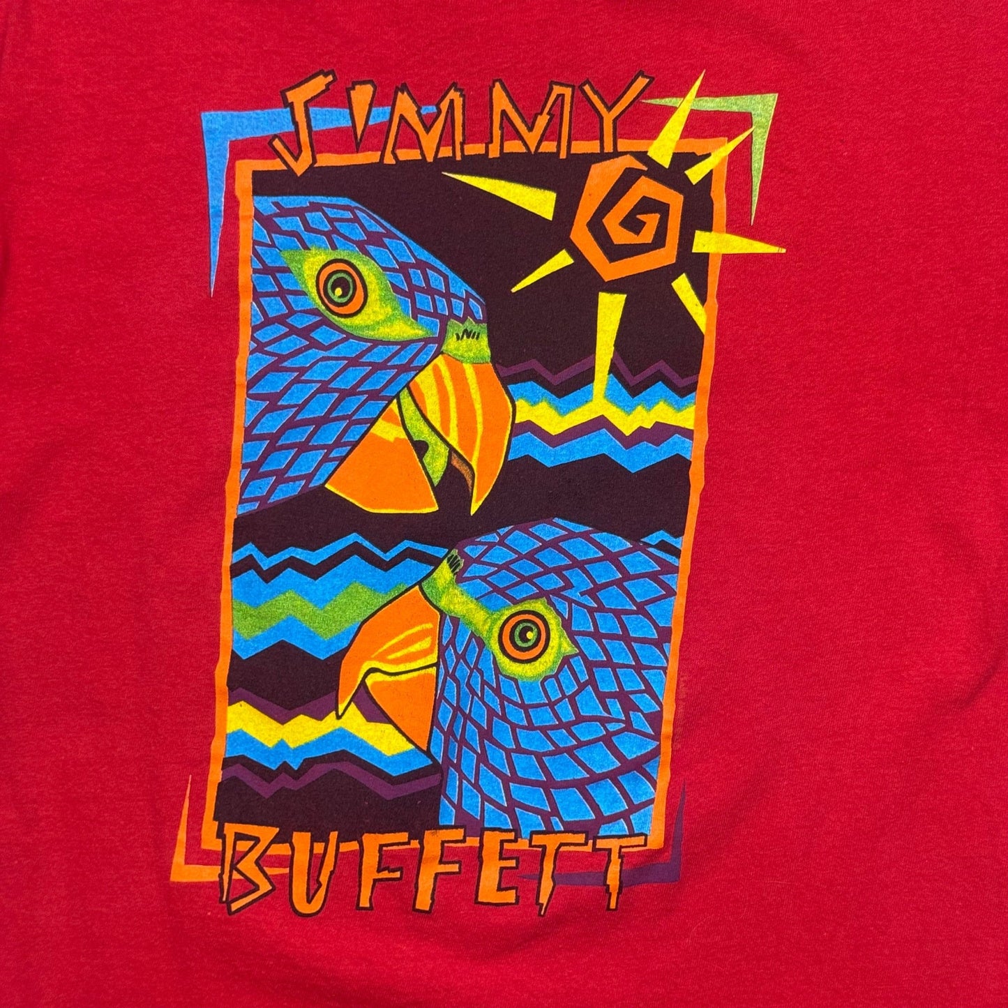 1990s - Jimmy Buffet - Red - T-shirt - Large - The Circle Collective