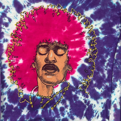 1990s - Jimmy Hendrix - Purple Tie - Dye - T-shirt - Large - The Circle Collective