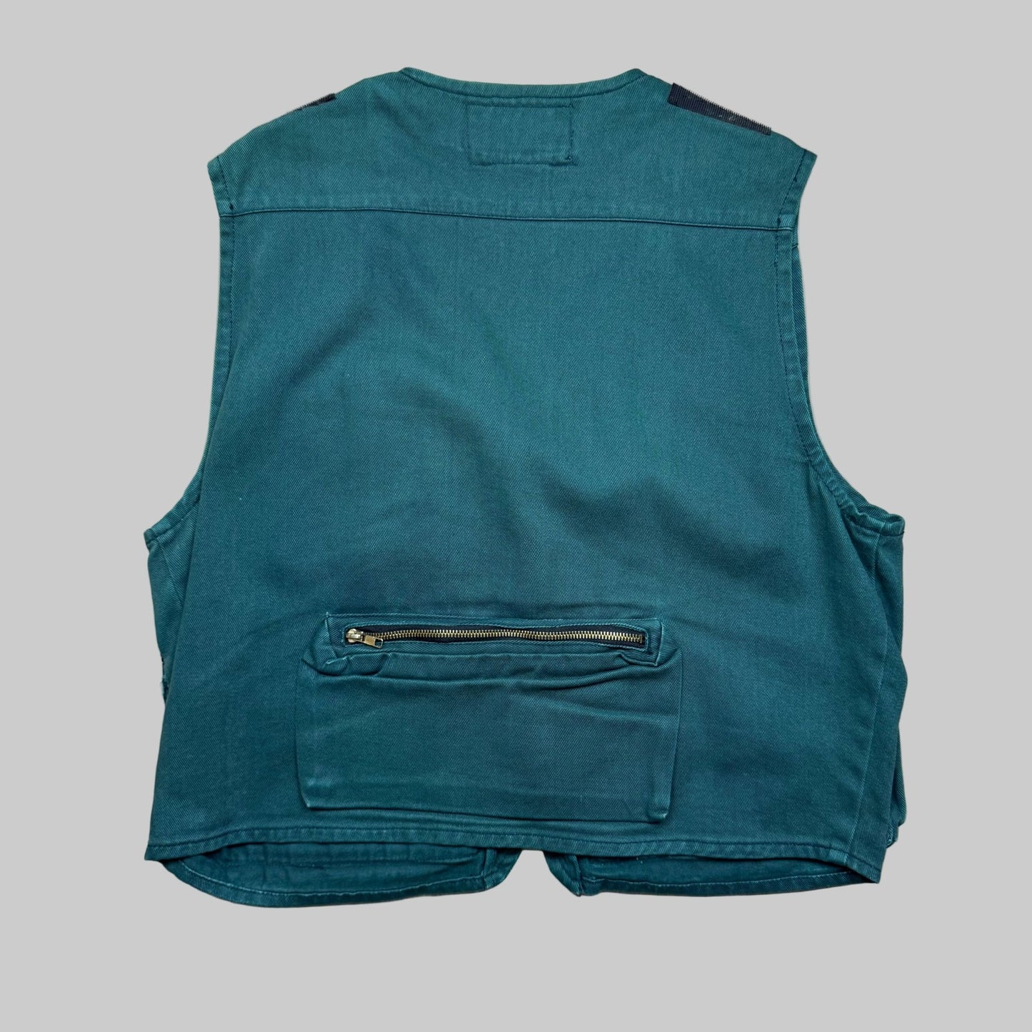 1990s - Machine - Green - Utility Vest - Small - The Circle Collective