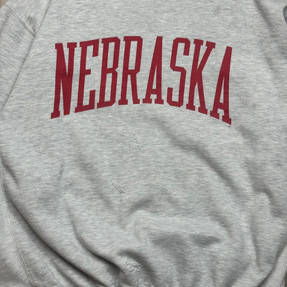1990s - Nebraska - Grey - Crewneck sweater - Large - The Circle Collective
