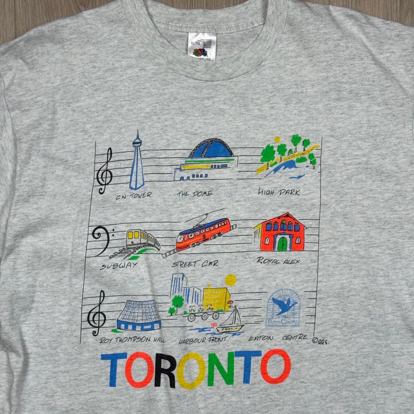 1990s - Toronto - Grey - T-shirt - XL - The Circle Collective