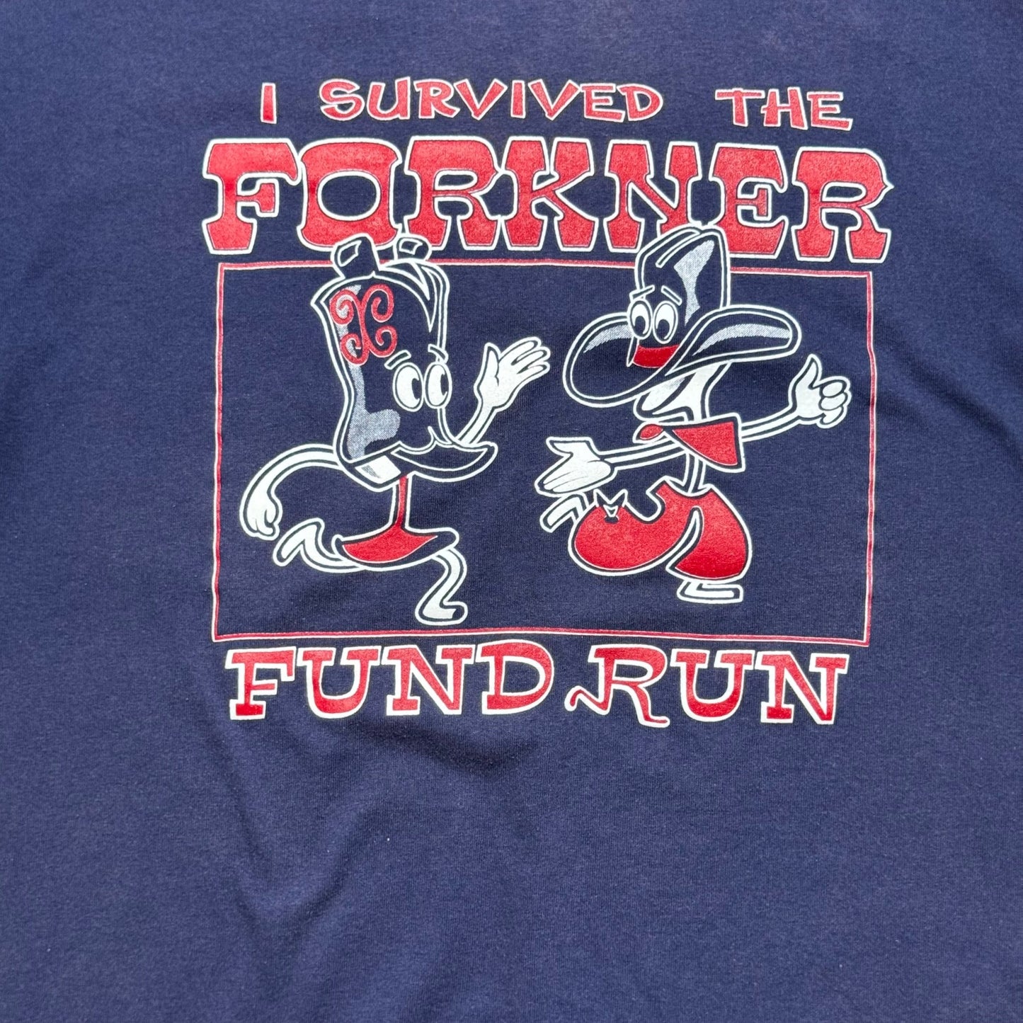 1994 - "I survived the Forkner Fund Run." - Blue - T-shirt - Medim - The Circle Collective