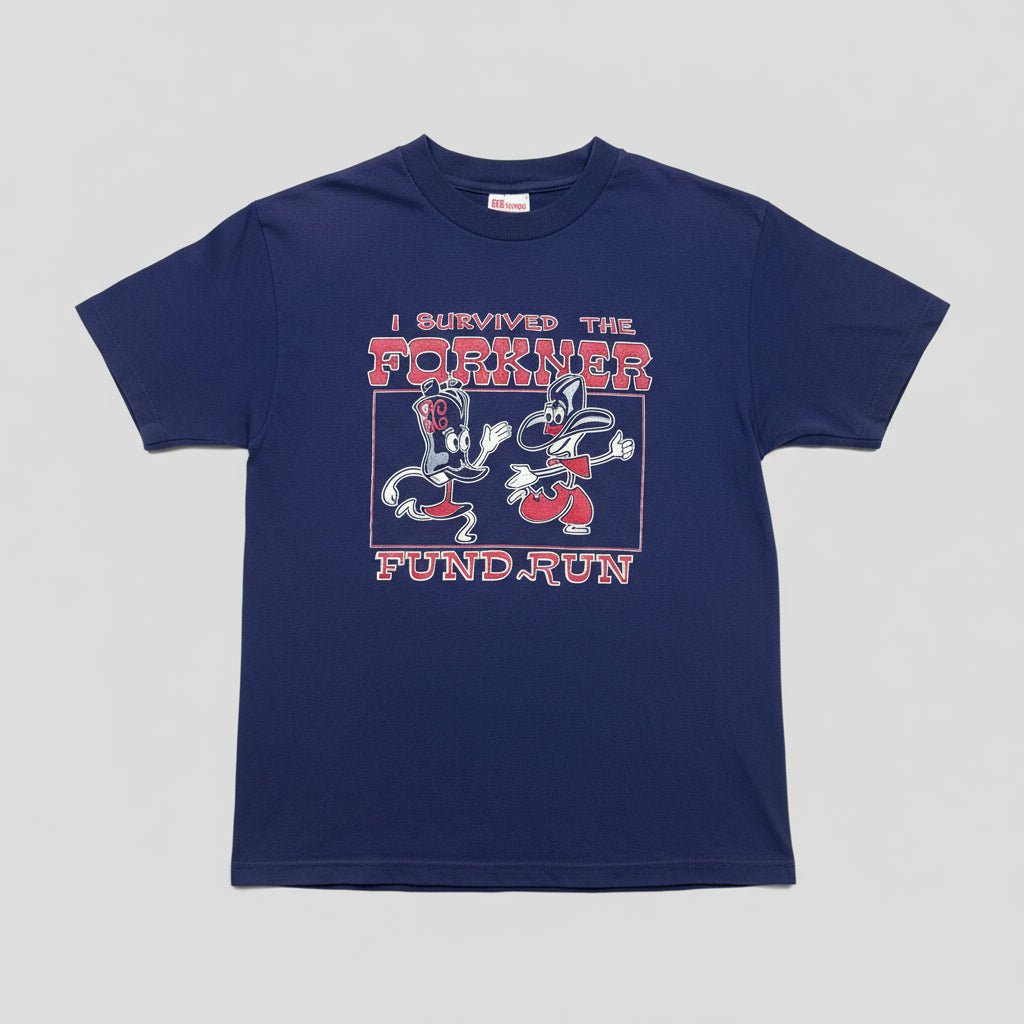 1994 - "I survived the Forkner Fund Run." - Blue - T-shirt - Medim - The Circle Collective