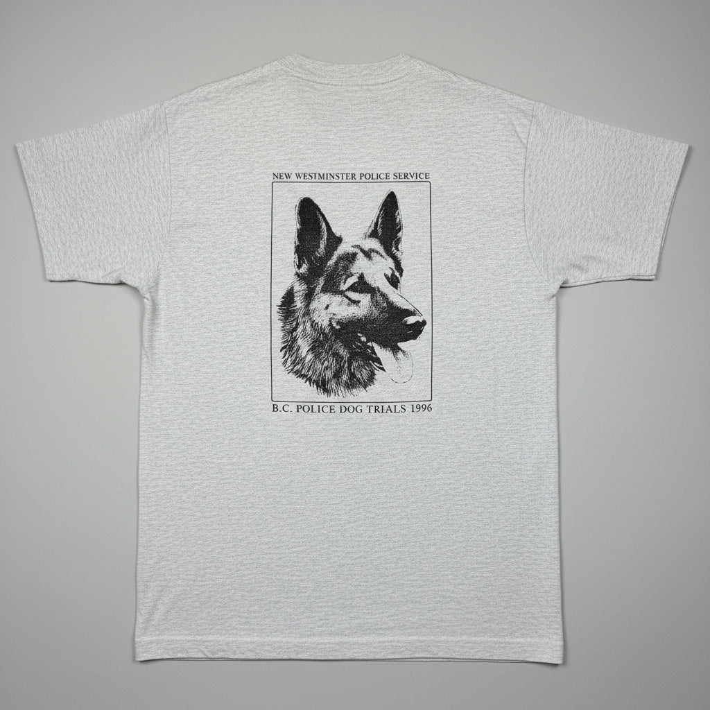 1996 - New Westminster Using Common Scents - Grey - T-shirt - Large - The Circle Collective