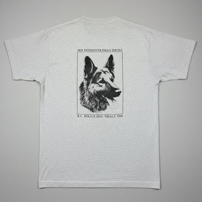 1996 - New Westminster Using Common Scents - Grey - T-shirt - Large - The Circle Collective