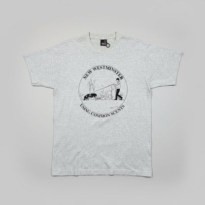 1996 - New Westminster Using Common Scents - Grey - T-shirt - Large - The Circle Collective