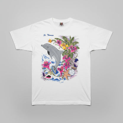 1997 - St.Thomas - White - T-Shirt - Large - The Circle Collective