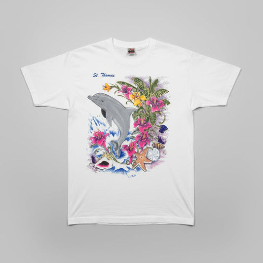 1997 - St.Thomas - White - T-Shirt - Large - The Circle Collective