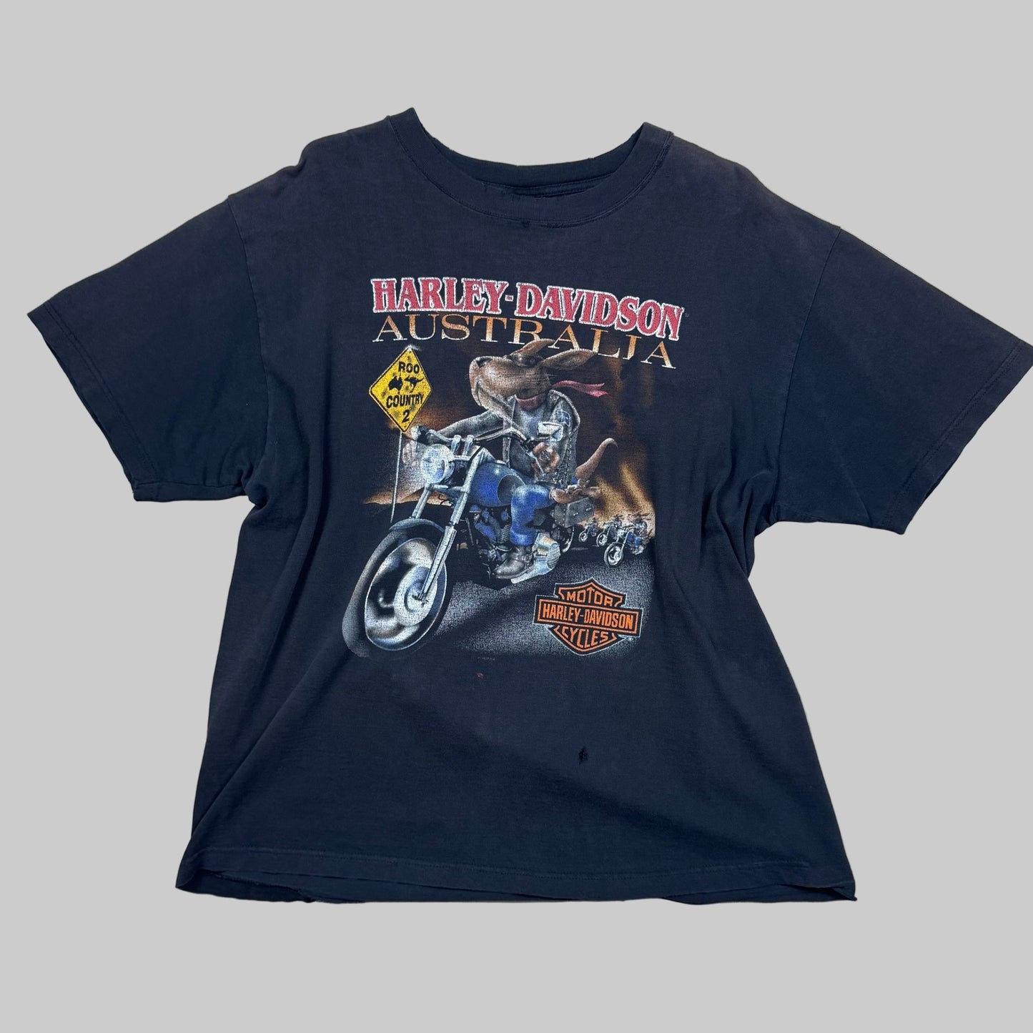 1998 - Harley Davidson - Black - T-shirt - XL - The Circle Collective