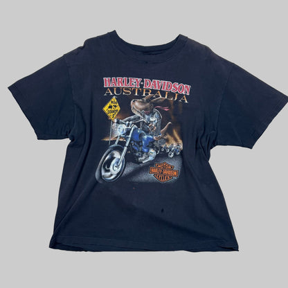 1998 - Harley Davidson - Black - T-shirt - XL - The Circle Collective