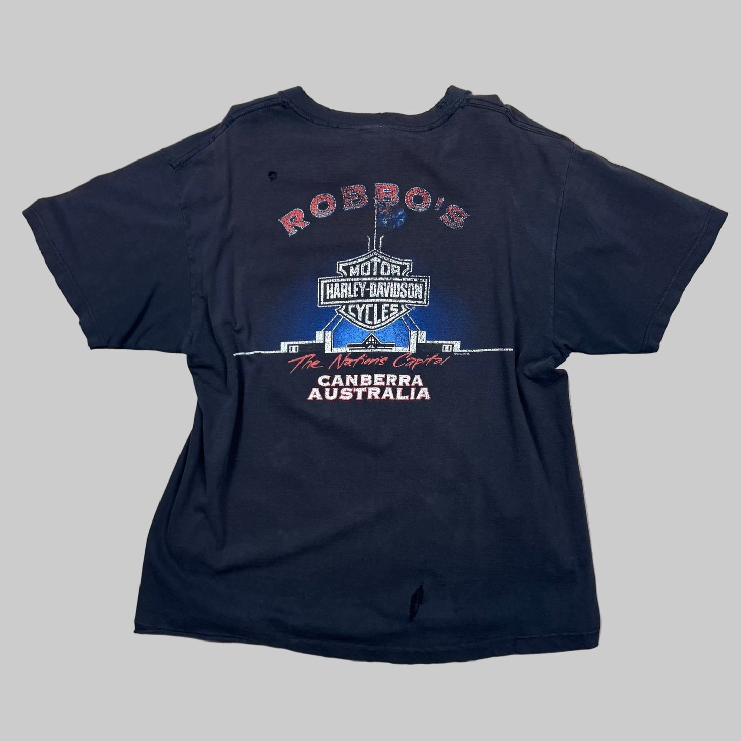 1998 - Harley Davidson - Black - T-shirt - XL - The Circle Collective