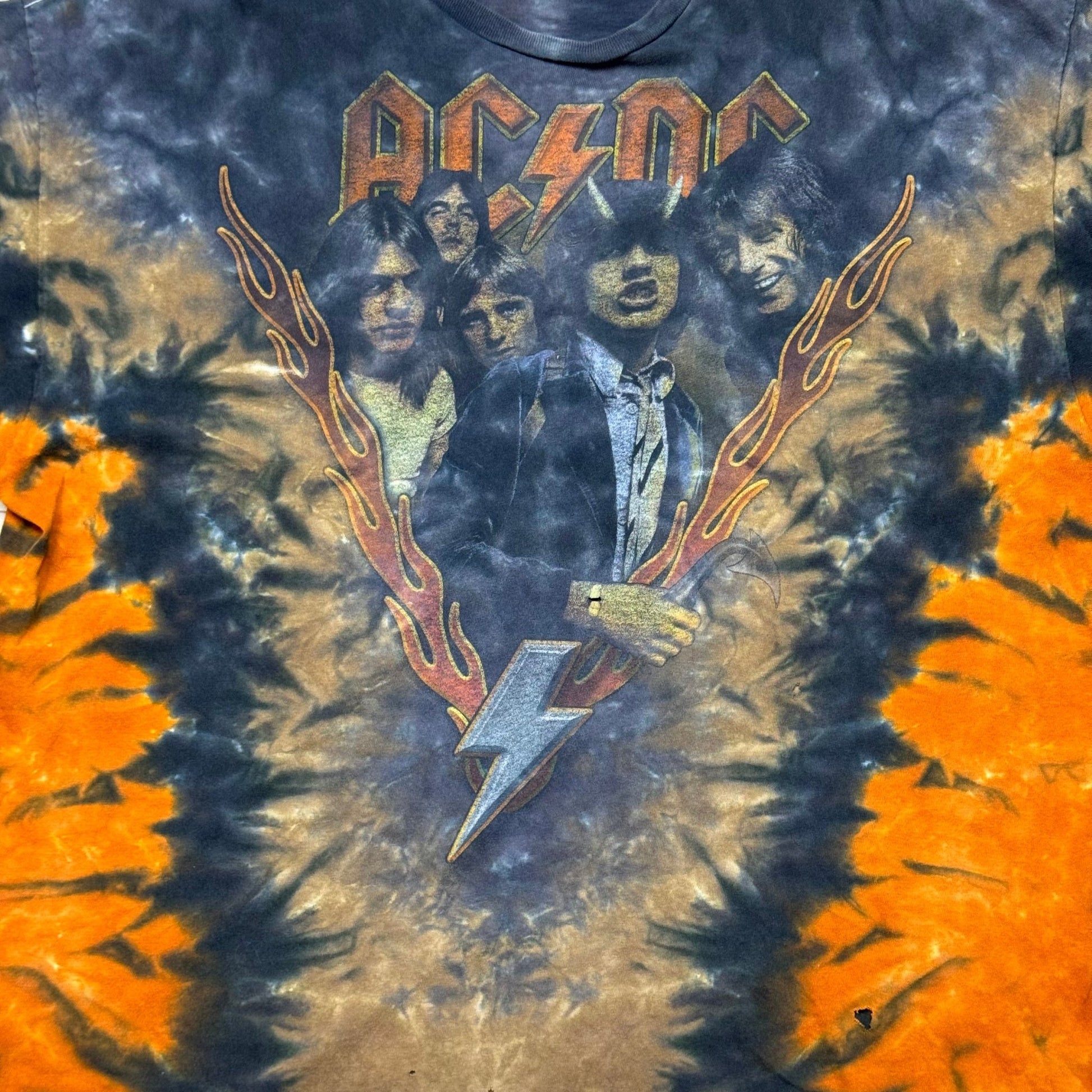 2000s - AC DC - Tie Dye - T-shirt - XXL - The Circle Collective