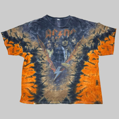 2000s - AC DC - Tie Dye - T-shirt - XXL - The Circle Collective