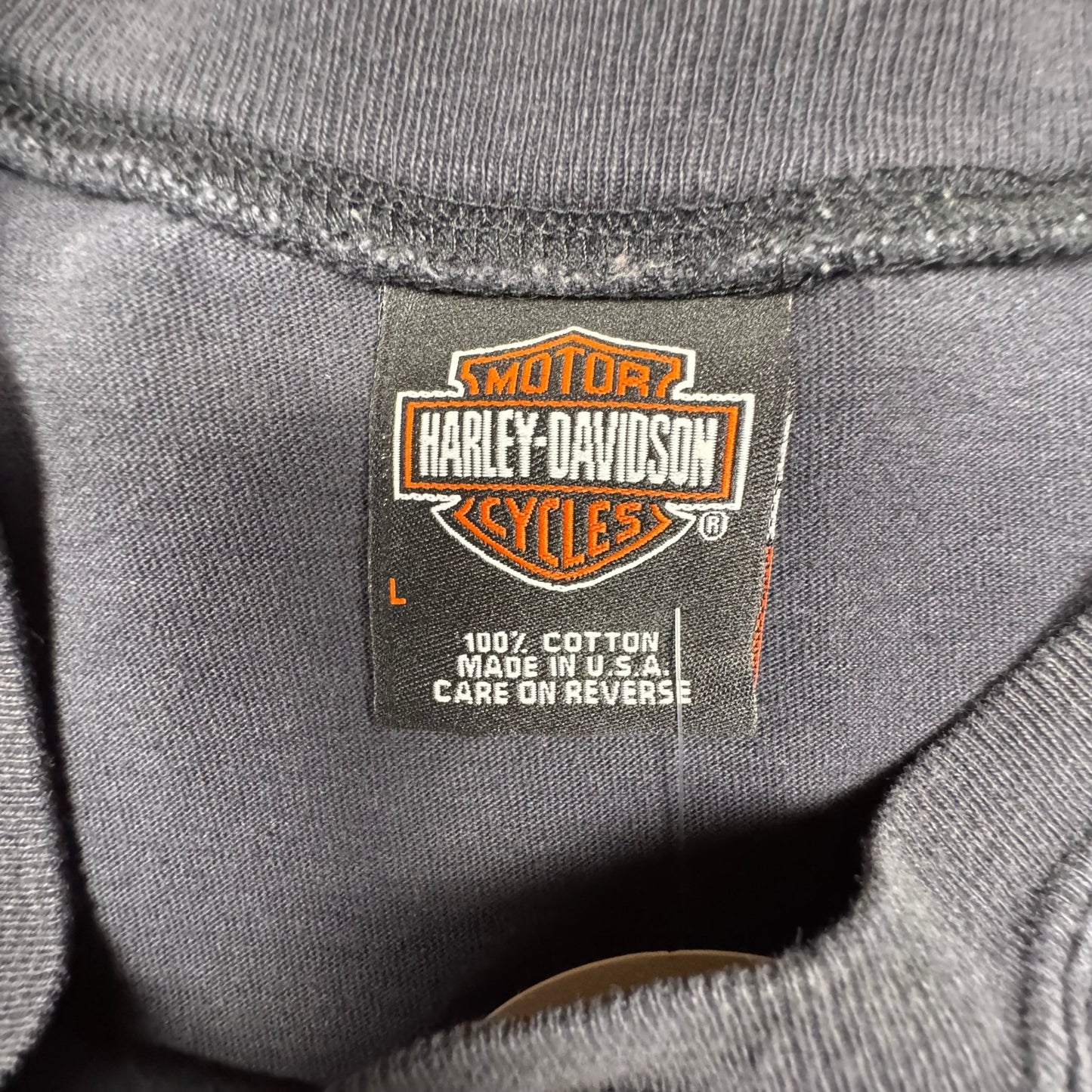 2000s - Harley Davidson - Black - Long sleeve T-shirt - Large - The Circle Collective