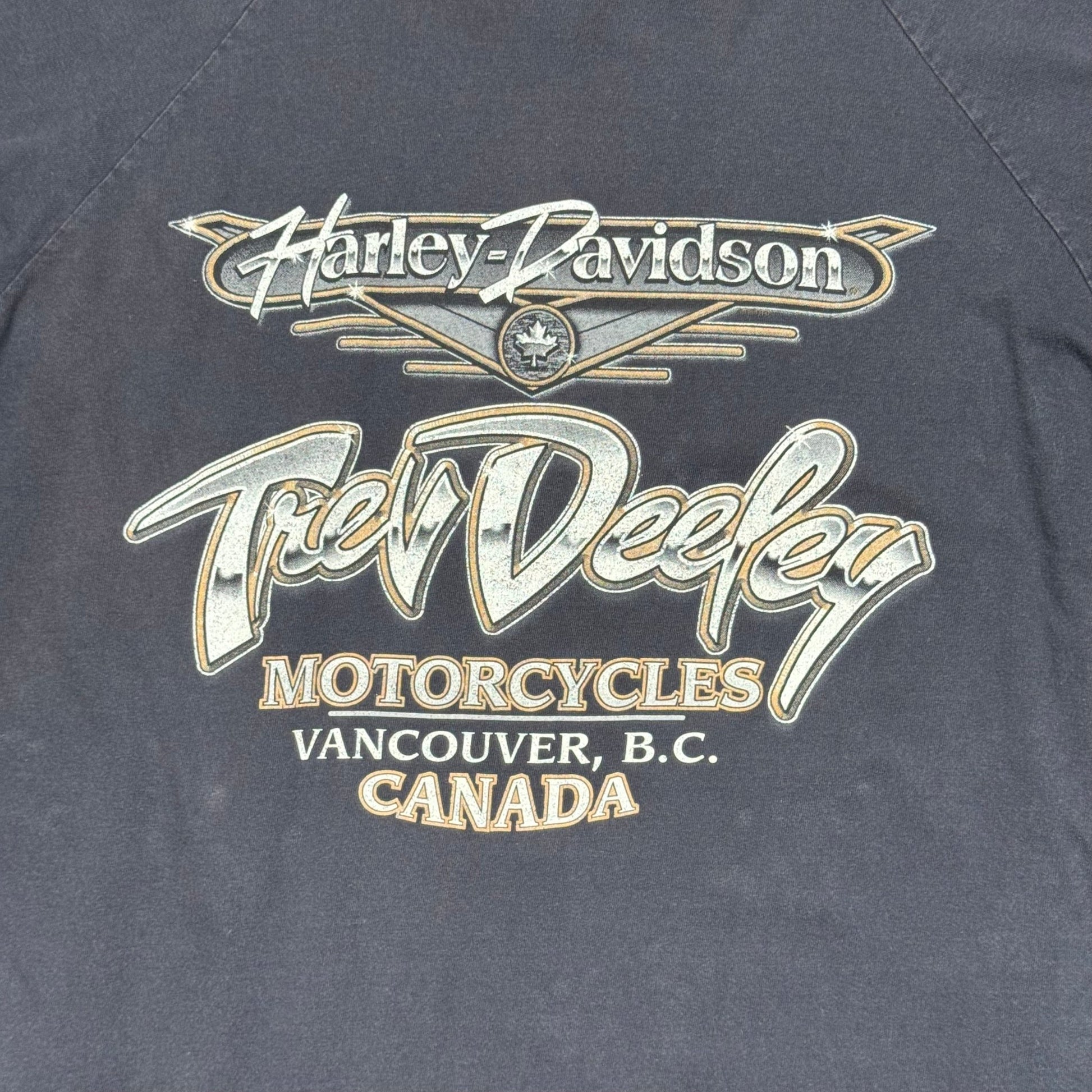 2000s - Harley Davidson - Black - Long sleeve T-shirt - Large - The Circle Collective
