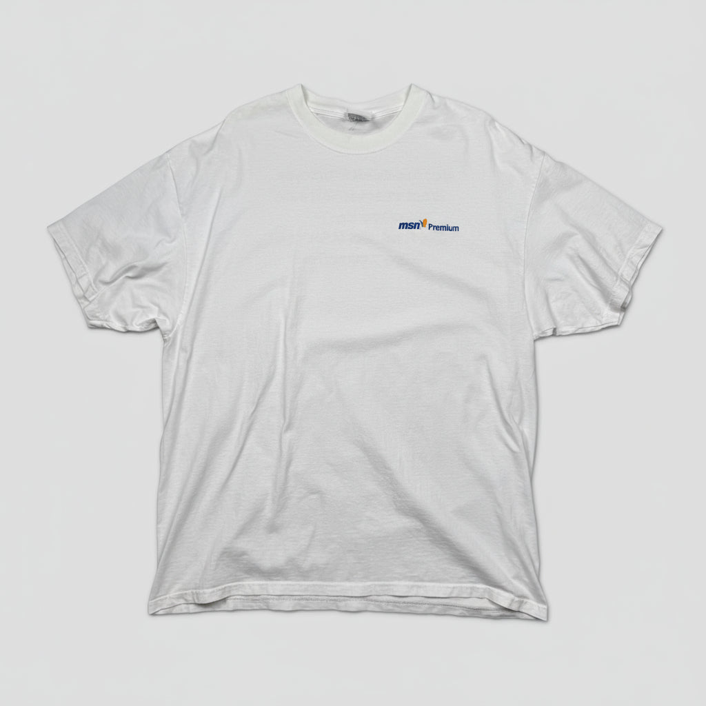2000s - Microsoft MSN Premium - White - T-shirt - XL - The Circle Collective