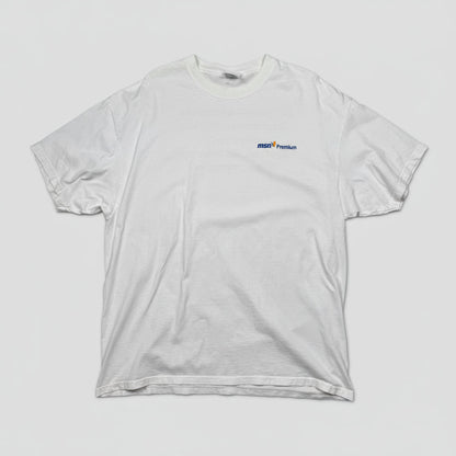 2000s - Microsoft MSN Premium - White - T-shirt - XL - The Circle Collective
