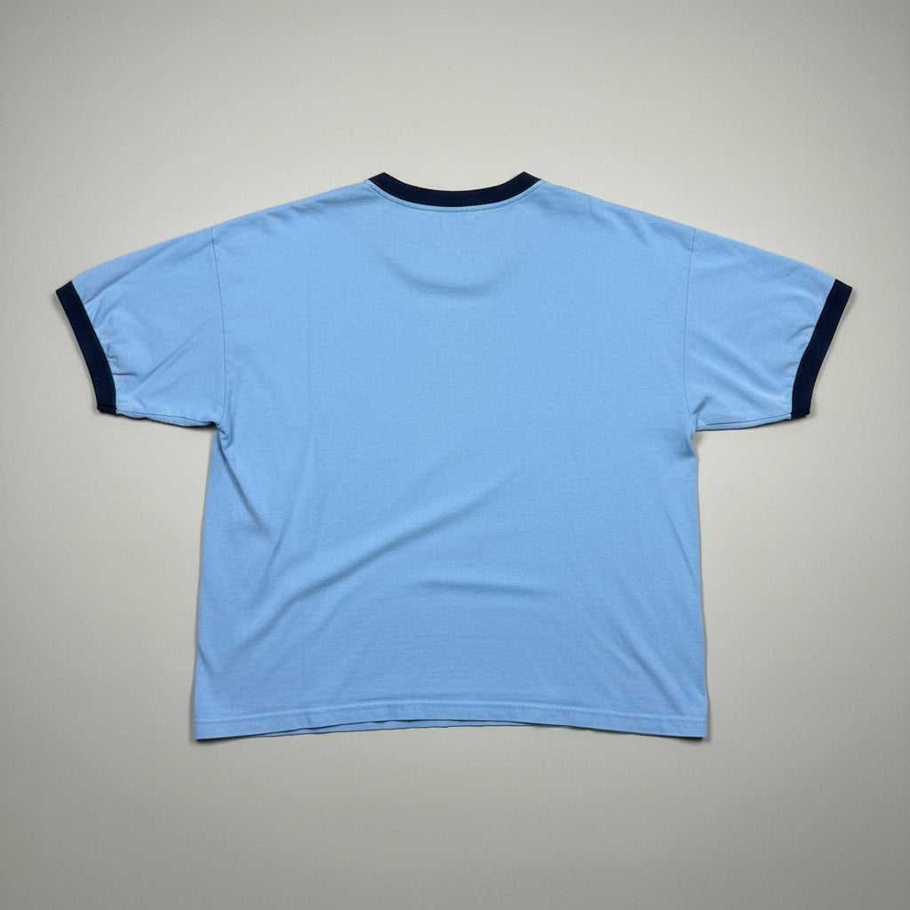 2000s - North Carolina Tar Heels - Baby blue - Ringer T-shirt - XL - The Circle Collective