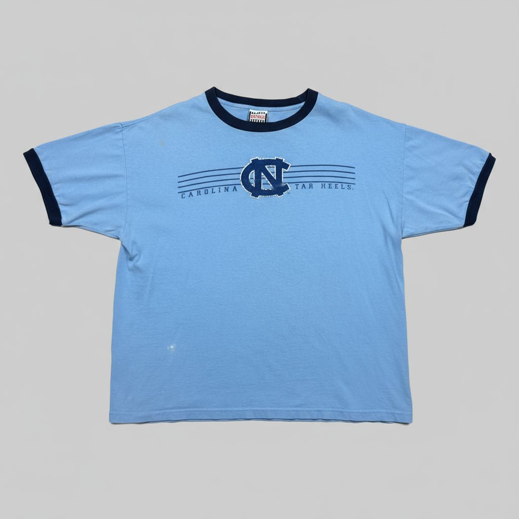 2000s - North Carolina Tar Heels - Baby blue - Ringer T-shirt - XL - The Circle Collective