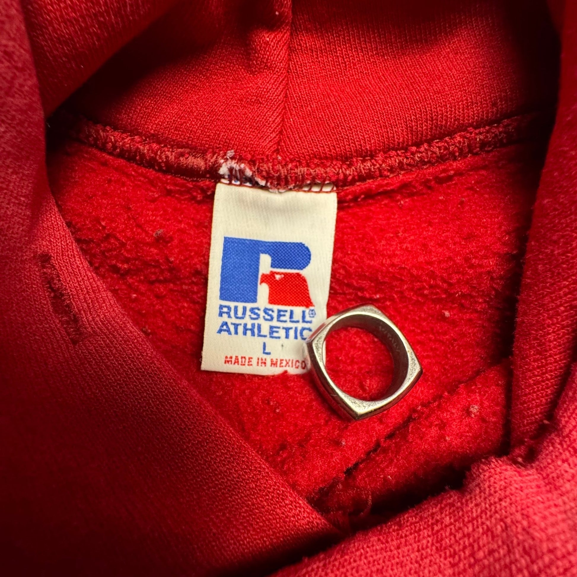 2000s - Russell - Red - Sweatshirt - Large - The Circle Collective