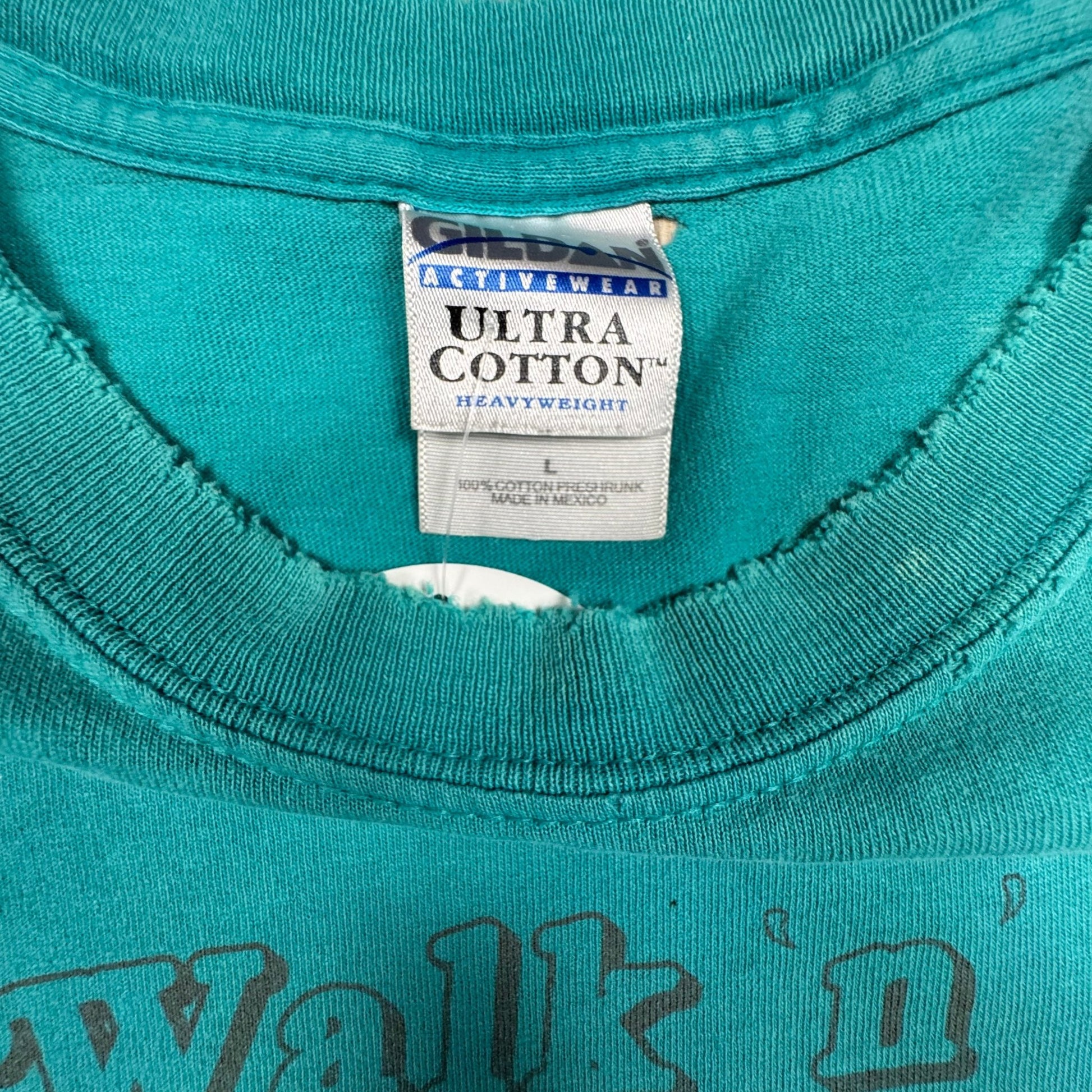 2000s - Thrashed "Walk n Run for UCP" - Turquoise - T-shirt - Large - The Circle Collective