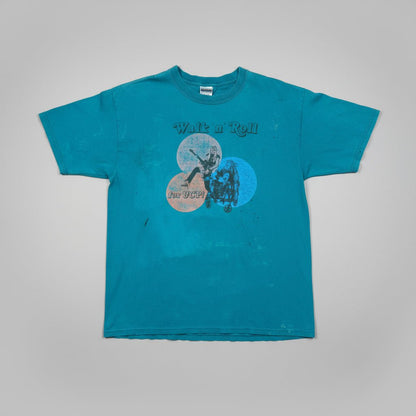 2000s - Thrashed "Walk n Run for UCP" - Turquoise - T-shirt - Large - The Circle Collective
