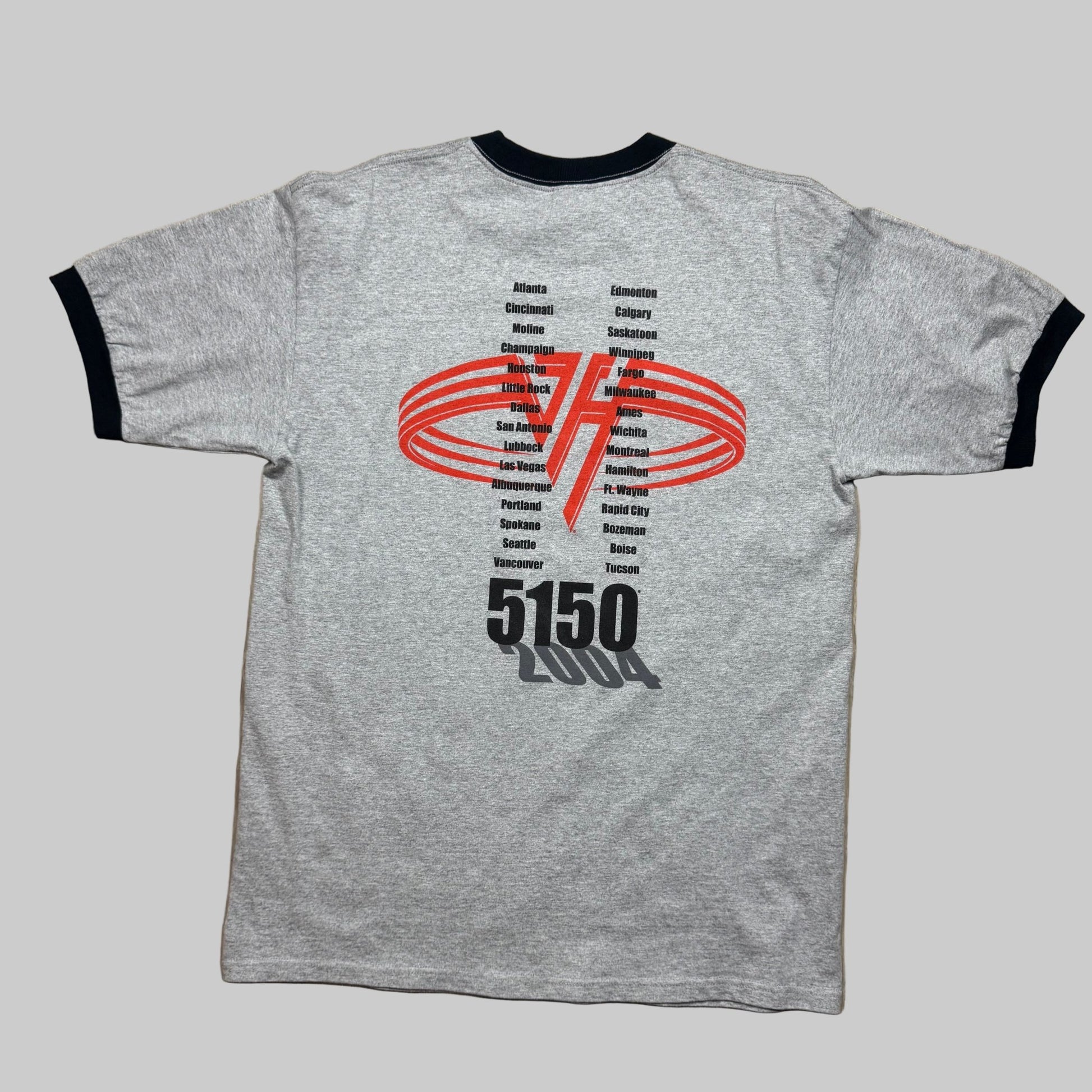2004 - Van Halen - Grey - Ringer T-shirt - L - The Circle Collective