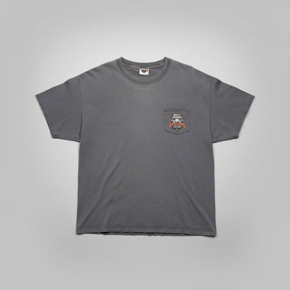 2010 - Harley Davidson - Grey Pocket T-shirt - XL - The Circle Collective