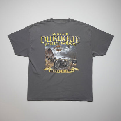 2010 - Harley Davidson - Grey Pocket T-shirt - XL - The Circle Collective