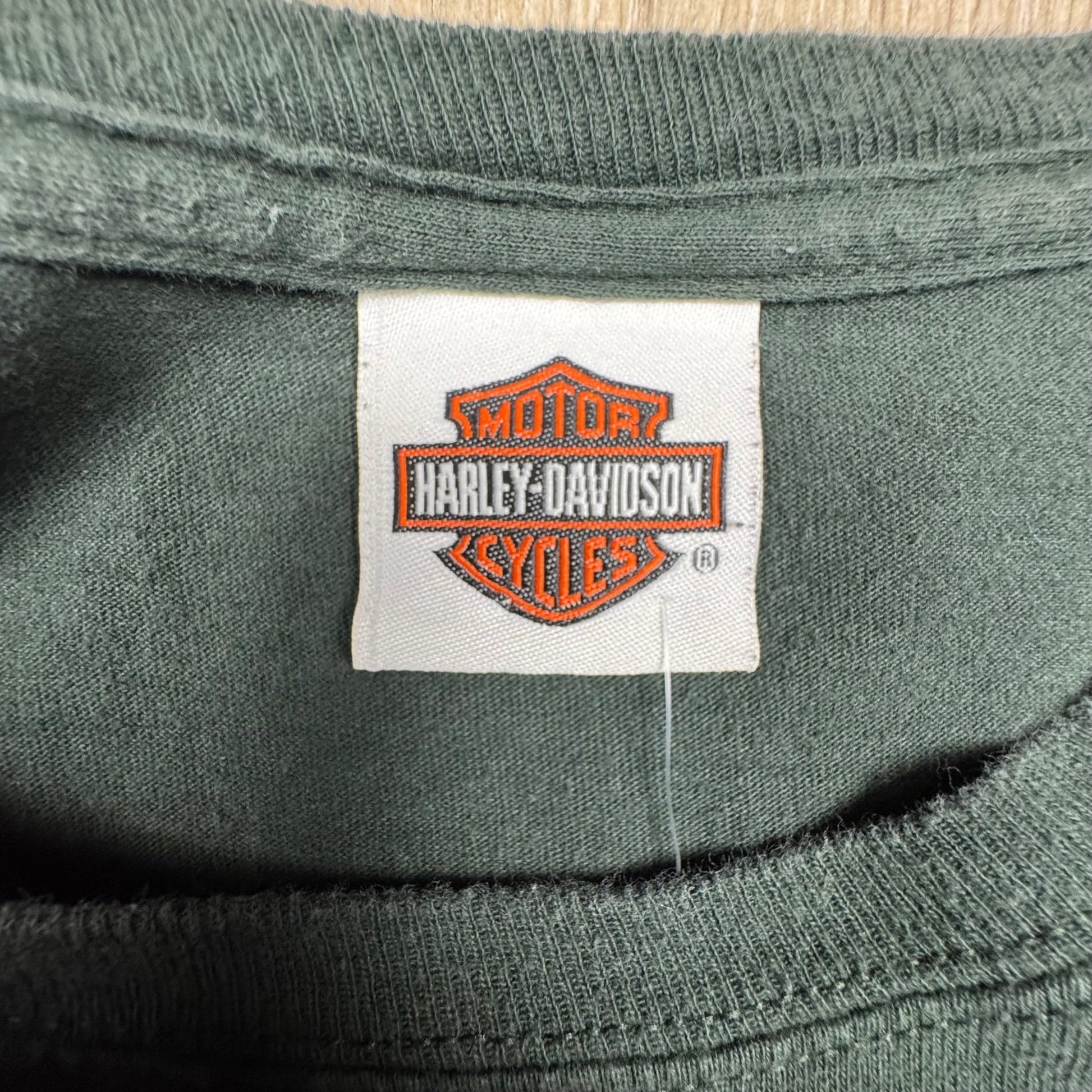 2013 - Harley Davidson - Dark Green - T-shirt - XL - The Circle Collective