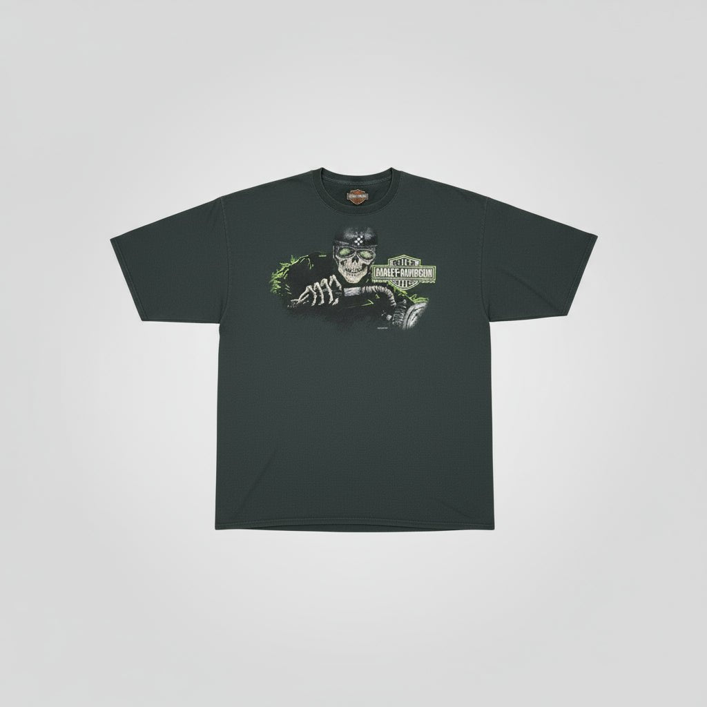 2013 - Harley Davidson - Dark Green - T-shirt - XL - The Circle Collective