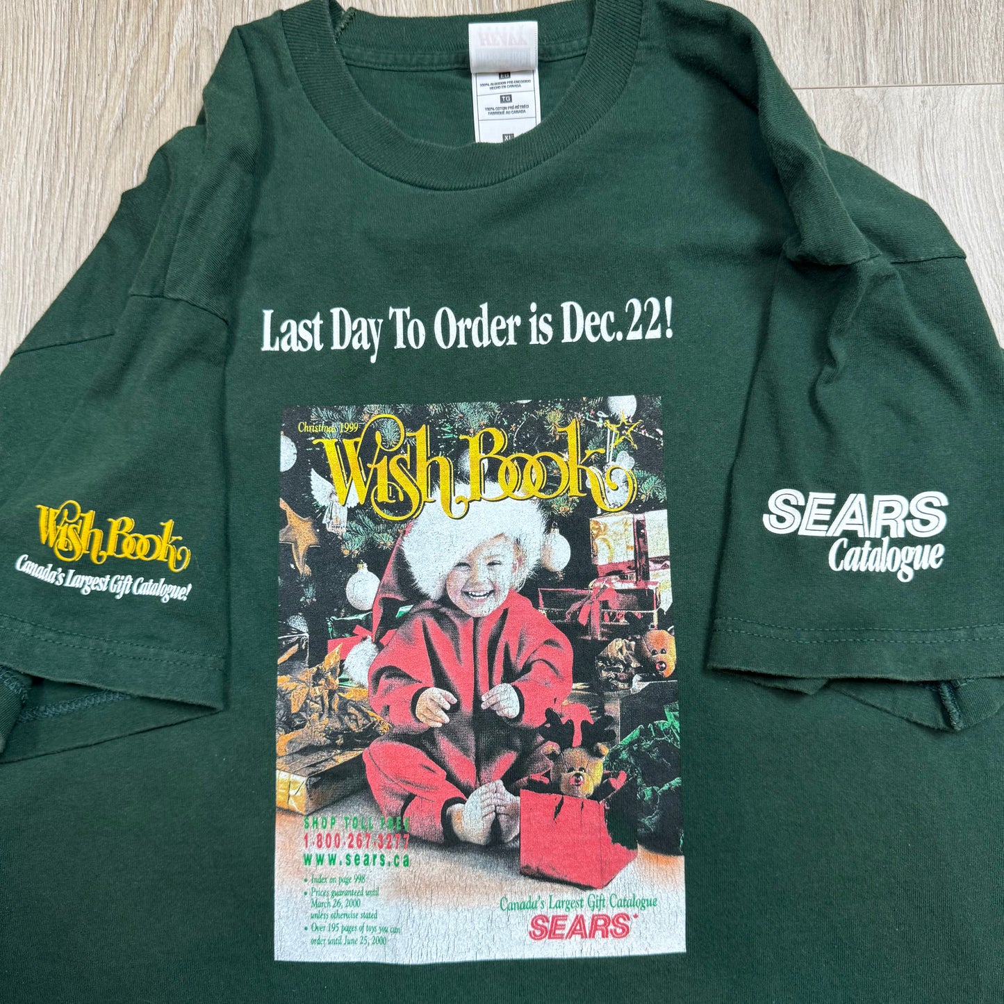 1999 - Sears Christmas Catalog - Green - T-Shirt - XL