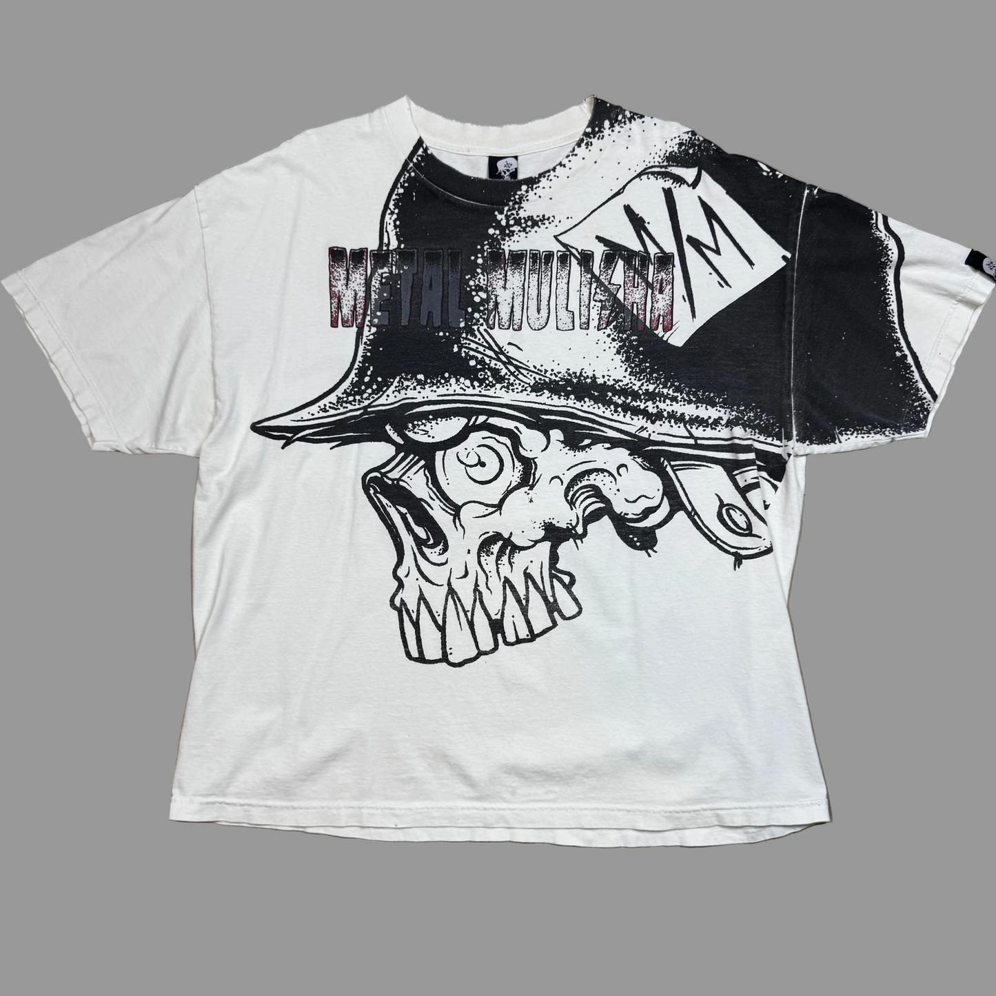 2000s - Metal Mulisha Big Skull - White - T-Shirt - XXL