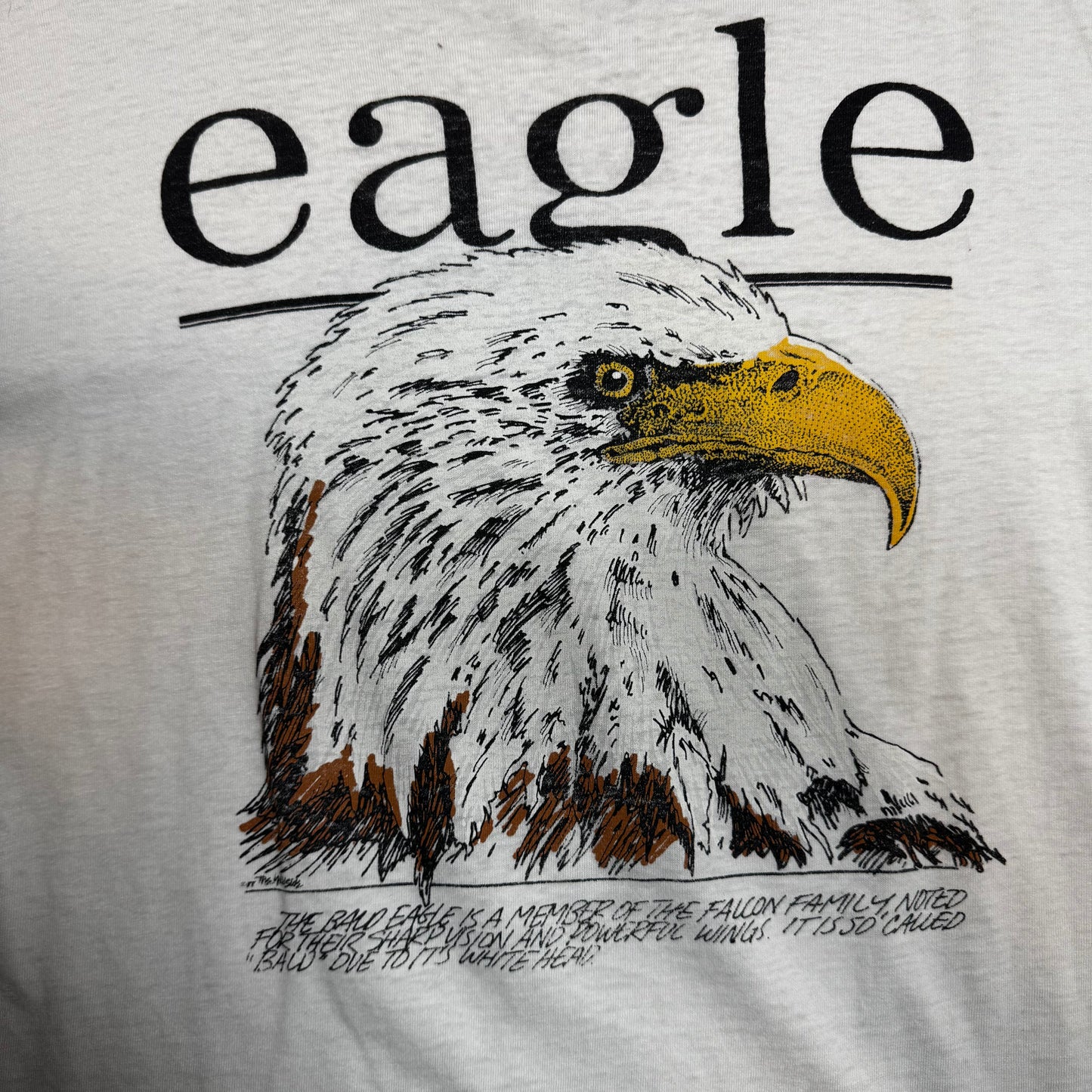 1990s - Eagle The Wildside - White - T-Shirt - XL