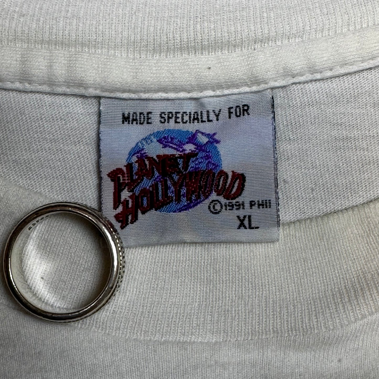 1991 - Planet Hollywood Demi Moore - White - T-Shirt - XL